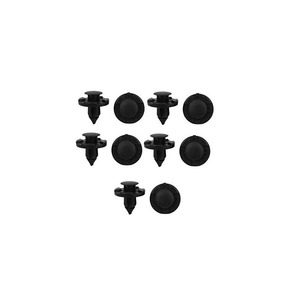 Uxcell 10 Plastic Bumper Fender Flare Fastener Rivet 8Mm For Nissan 01553-09321 711331392206
