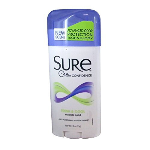 Sure Sure Deodorant 2.6 Ounce Invisible Solid Fresh & Cool (76ml)