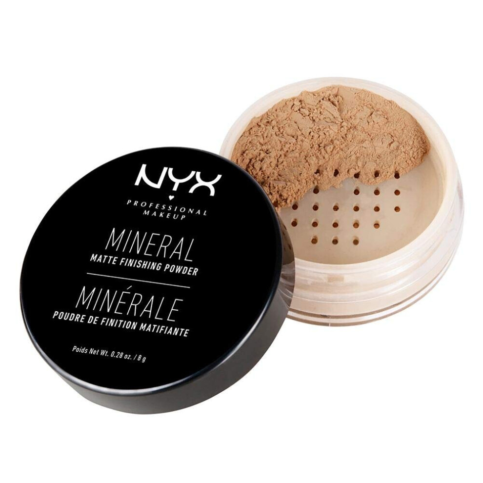 NYX PROFESSIONAL MAKEUP Mineral Finishing Powder, Medium/Dark