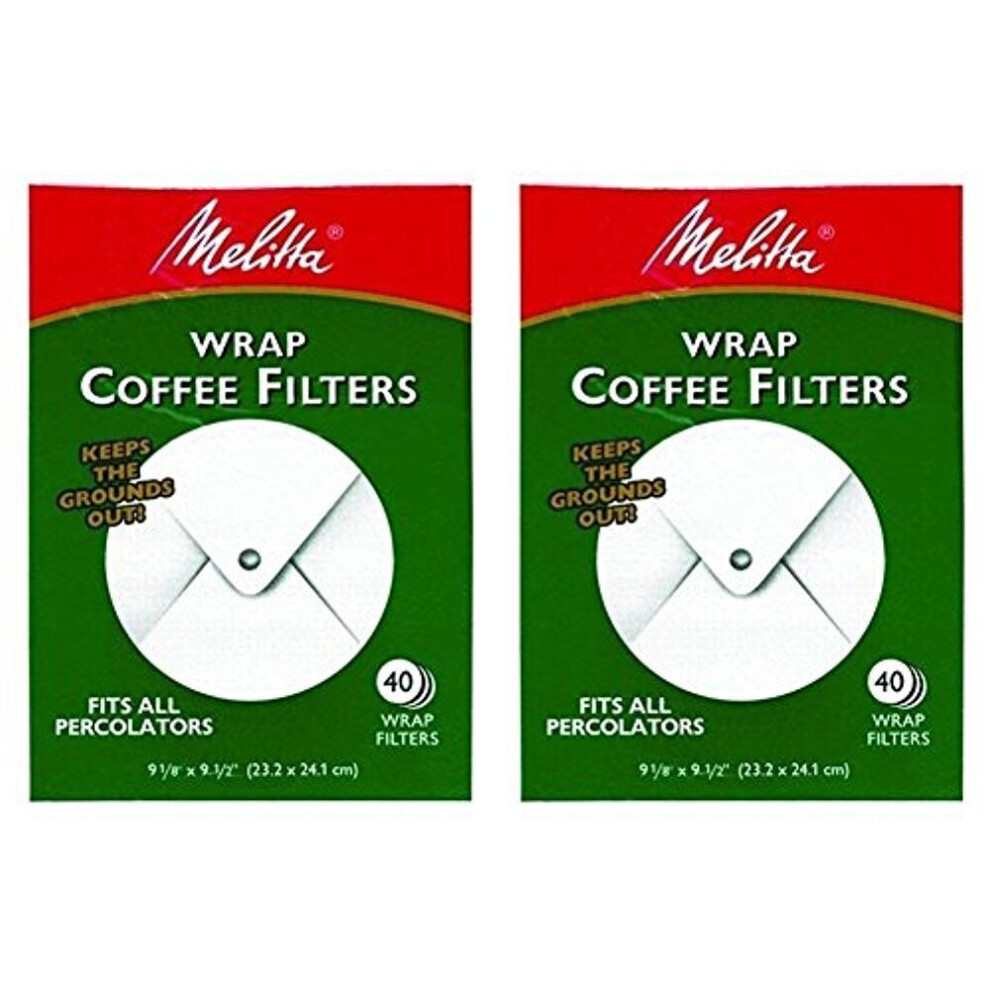 Melitta White Wrap Around Coffee Filter for Percolator (Pack of 2)