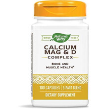 Nature's Way, Kompleks Kalcyum Magnez i D, 100 kapsułek