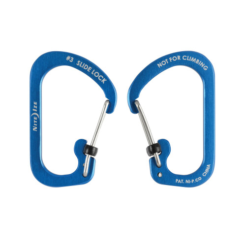 Nite Ize Nite Ize CSLA3-03-R6 Carabiner, Size #3, Blue 1