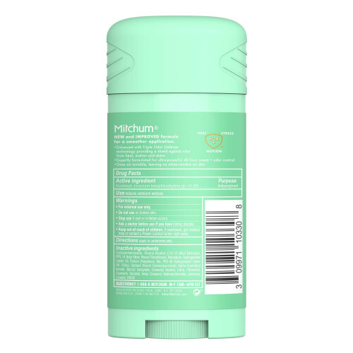 Mitchum Mitchum Deodorant för kvinnor, fast antiperspirant, Powder Fresh, 76 g (1-pack) 1