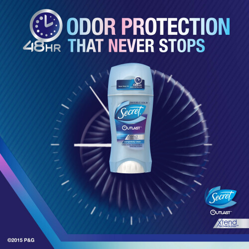 Secret Outlast Clean, 0.5 oz 2