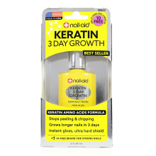 Nail-Aid Keratin 3 Day Growth Nail Treatment & Strengthener, Clear, 0.55 Fl Oz