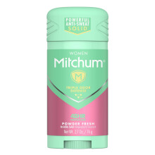 Mitchum Kvinnors Deodorant, Solid Antiperspirant Deodorant Stick, Powder Fresh, 2.7 Oz (1-pack)