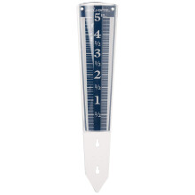 AcuRite 00850A2 5-Inch Capacity Easy-Read Magnifying Rain Gauge, Blue,12.5-inch