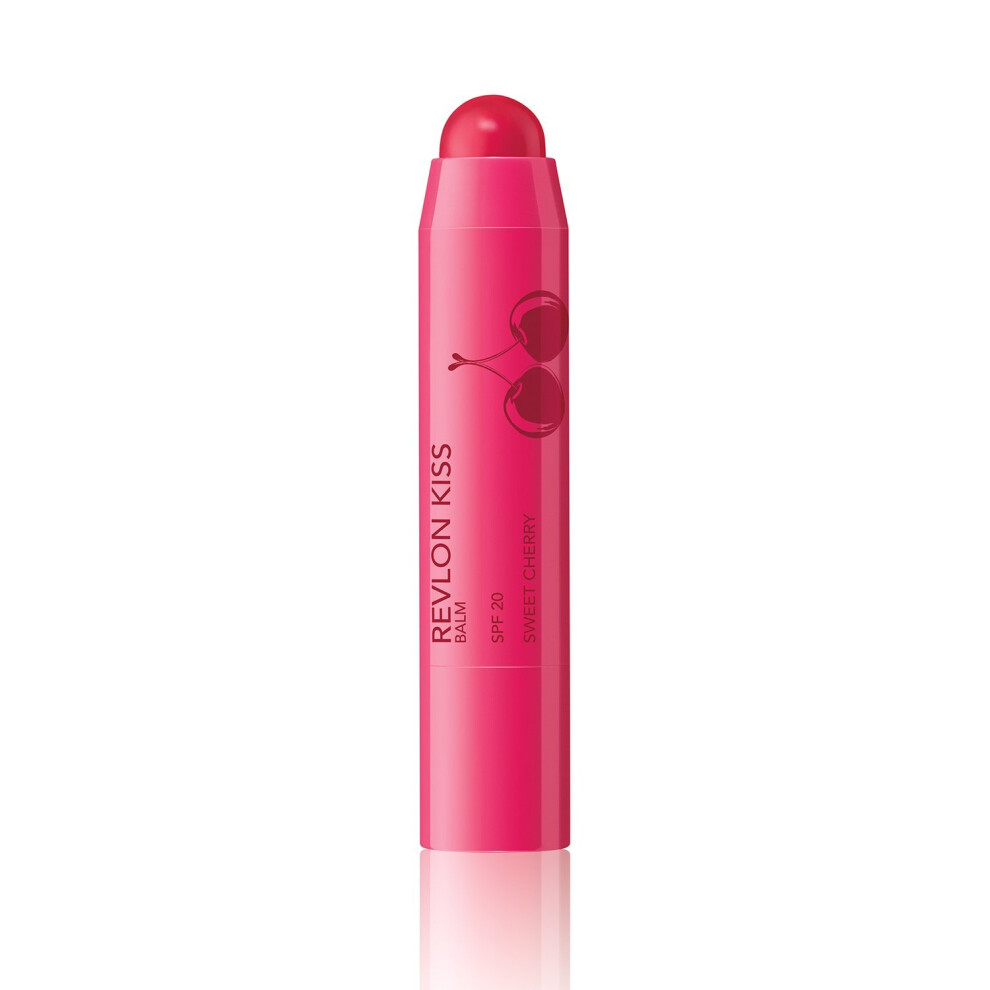 Photos - Lipstick & Lip Gloss Revlon Kiss Lip Balm Crayon, Hydrating Lip Moisturizer Infused with Natural Fruit Oils, SPF 20, Sweet Cherry , 0.09 oz (030)