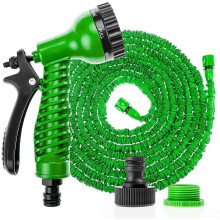 (GREEN, 100FT) 75FT/100FT/150FT/200FT Expandable Flexible Garden Hose Magic Hose Pipes