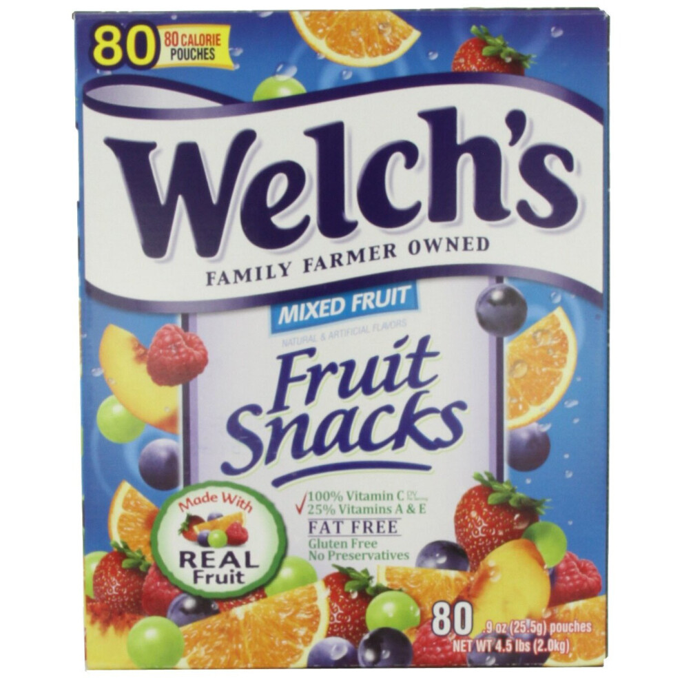 Welch's Mixed Fruit Snacks, 0.9 Unzen, 80-Count