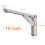 (14 Inch) 2Pcs Folding Brackets Heavy Duty Shelf Triangle Bench Mounted Table Wall Hinges 10