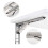 (8 Inch) 2Pcs Folding Brackets Heavy Duty Shelf Triangle Bench Mounted Table Wall Hinges 7