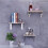 (14 Inch) 2Pcs Folding Brackets Heavy Duty Shelf Triangle Bench Mounted Table Wall Hinges 5