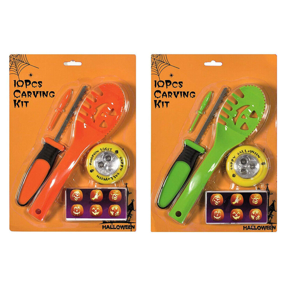 Premier Decorations Halloween Pumpkin Carving Light & 2 Assorted Tools