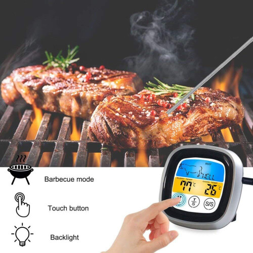 Remote Read LCD Digital Food Thermometer Meat Probe Kitchen Cooking 1