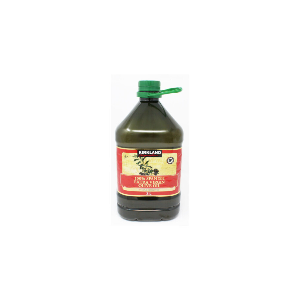Kirkland Signature 100% Spanish Extra Virgin Olive Oil, Cold Extracted, 3L