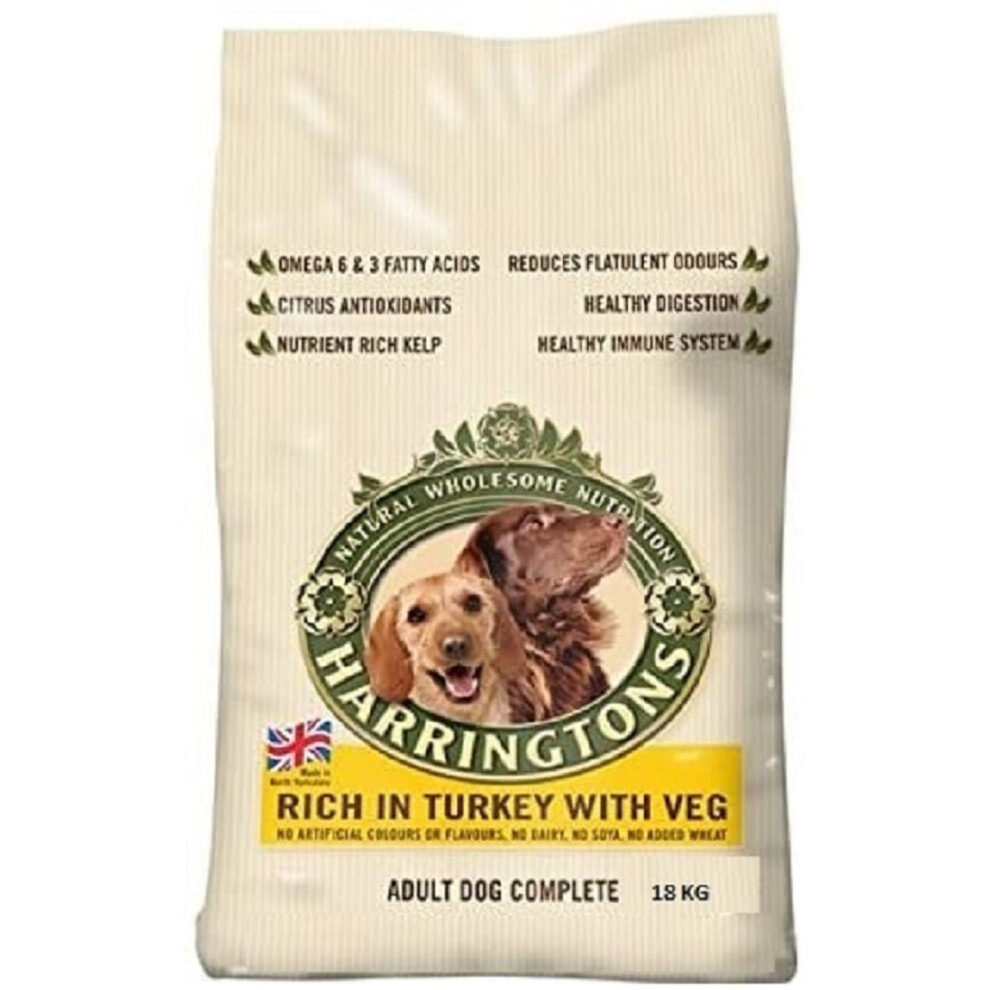 Harringtons Complete Adult Dog - Rich in Turkey with Veg 18 kg