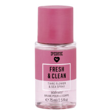 victorias secret pink mist body fresh and clean 75ml ideal for travel