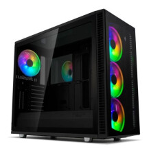Fractal Design Define S2 Vision Rgb Gaming Case W / Dark Tint Glass Windows FD-CA-DEF-S2V-RGB-BKO-TGD