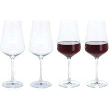 Dartington Crystal ST3286/3/4PK - Cheers Crystal Red Wine Glasses, Set of 4, 8 x 8 x 24 cm