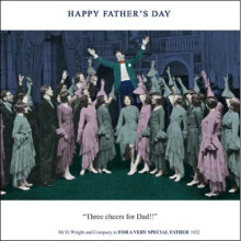 Funny Three Cheers Dad Father's Day Greeting Card Drama Queen Cards