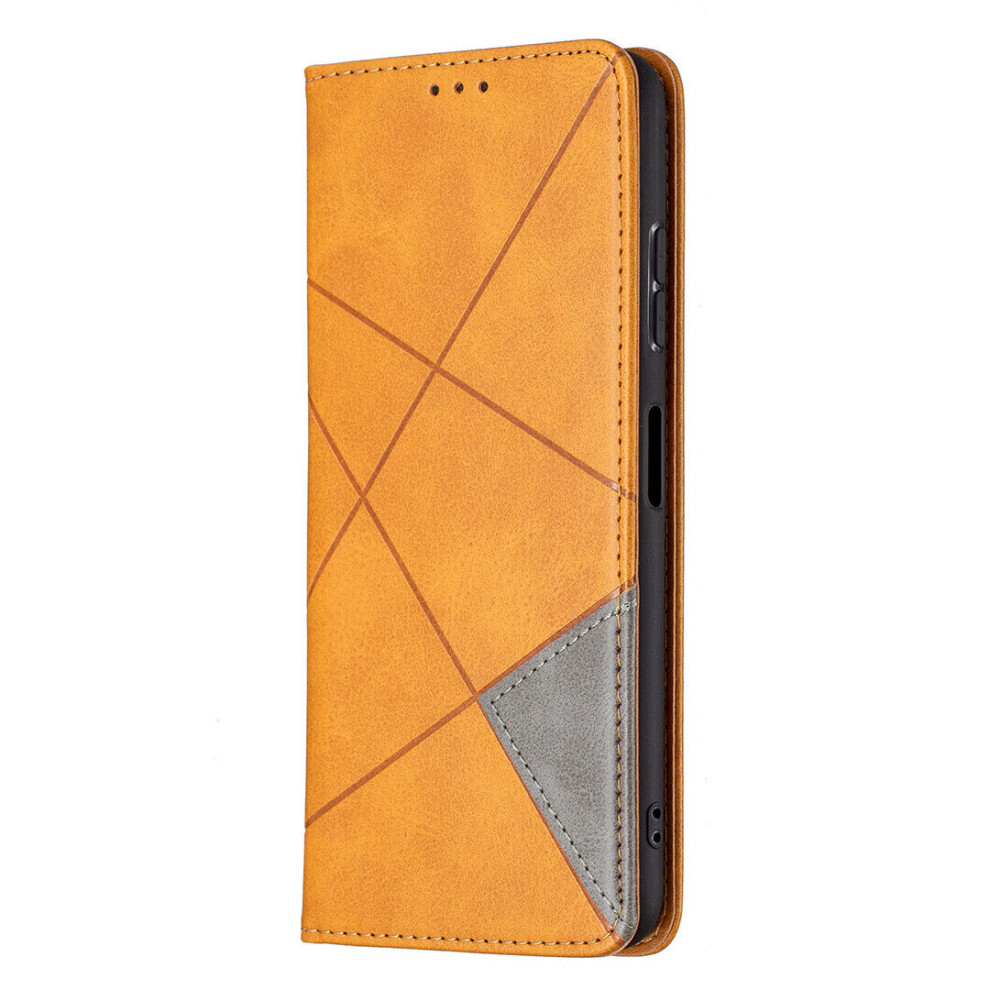 Samsung Galaxy A22 5G Case Premium PU Leather Folio Cover Magnetic Grey