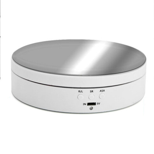 Electric Rotating Table Mirror Turntable Round Display Table Three Speed Adjustable Angle Intelligent Charging