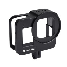 Hölje i CNC-bearbetad aluminiumlegering – skyddscage med 52 mm UV-lins för GoPro HERO8 Black