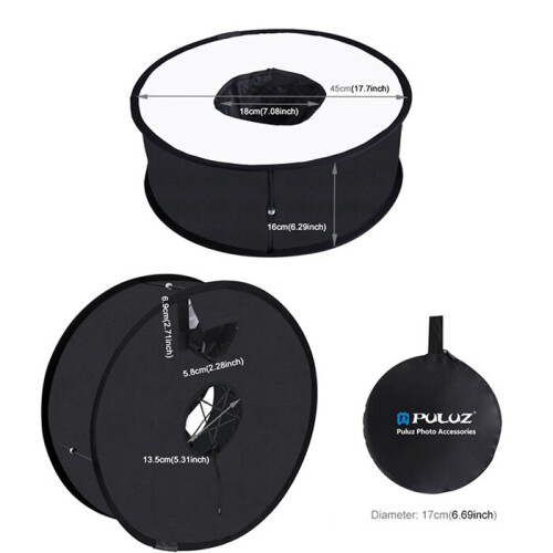 45cm Round Style Macro And Portrait Softbox SpeedLite Flash Light Foldable Diffuser 2
