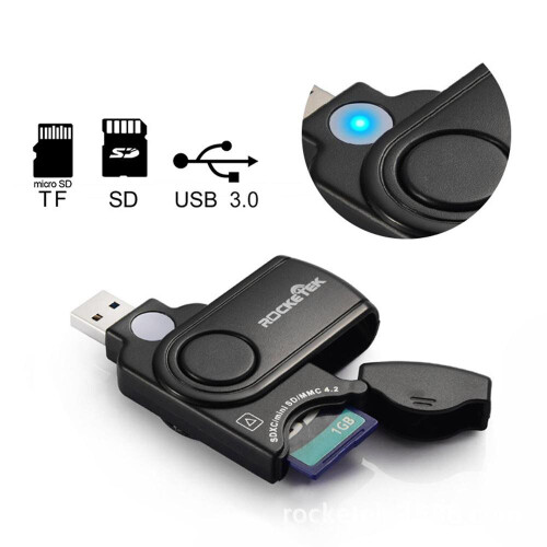 USB 3.0 Multifunction 2 In 1 Card Reader Adapter SD/TF Memory Card Computer Accessories 2
