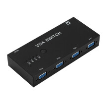Vga Switcher Four In One Out 4 Cut 1 Out Computer Vga Video Switcher Video Converter