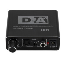 Digital To Analog Fiber Converter Coaxial To 5.1 Channel Audio Decoder 3.5 Earphones