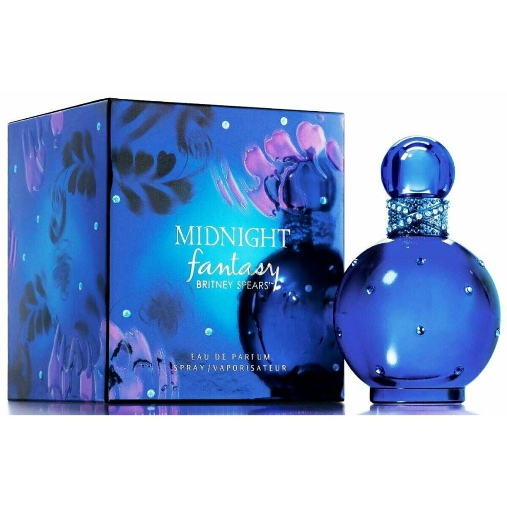 Britney Spears Midnight Fantasy By Edp 100Ml Spray – Citrus-Fruity Evening Perfume With Cherry & Plum Black