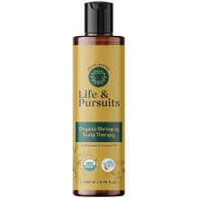 Life & Pursuits Organic Hair Growth Oil (200 ml) Herbal Scalp Therapy Oil for Thick, Strong, Healthy Hair with Bhringraj, Amla, Coconut, Ses