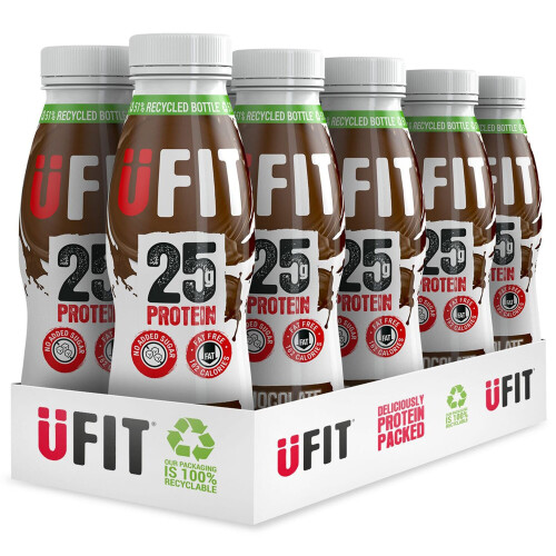 Ufit Chocolate Flavour High Protein Milkshake - 10x330ml