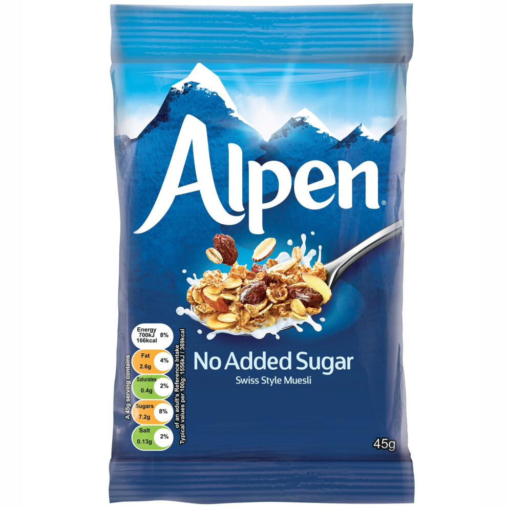 Alpen No Added Sugar Muesli Sachets - 30x45g