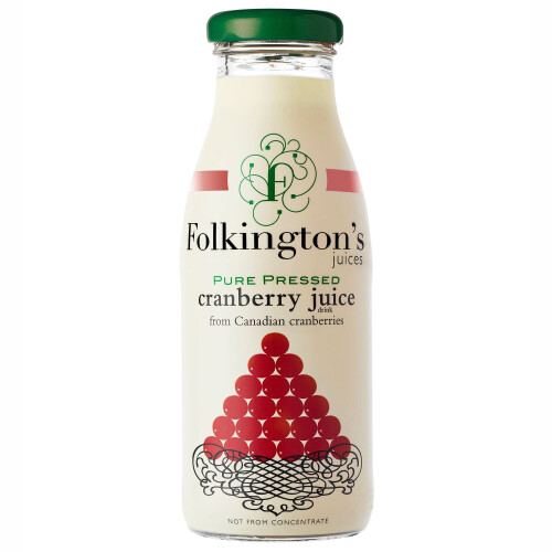 Folkingtons Cranberry Juice - 12x250ml 1