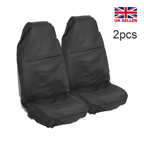 2X Car Front Seat Covers Universal Car Van Waterproof Protectors