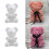 White Modeling Polystyrene Styrofoam Foam Bear Dog Modelling DIY Gift 5