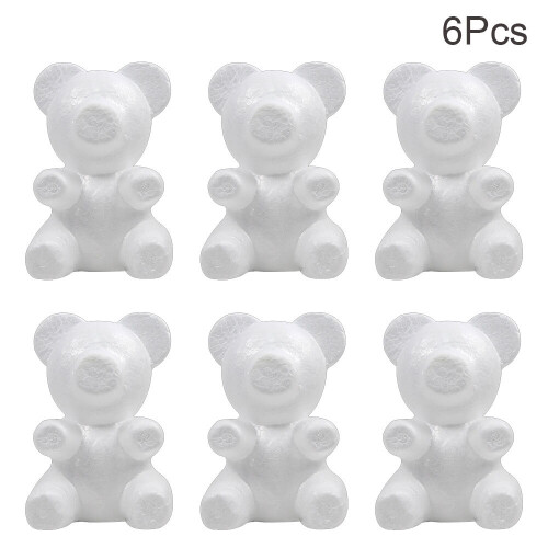 White Modeling Polystyrene Styrofoam Foam Bear Dog Modelling DIY Gift 2
