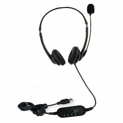 (China) Wired Headphone Usb Headset Hd Lossless Sound Adjustable Earphone