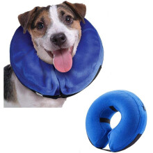 Emwel Pet Collare gonfiabile per cani di taglia grande, comodo collare a cono per il recupero, collare gonfiabile di base per cani, L