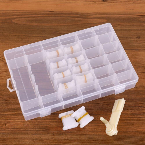 Embroidery Floss Cross Stitch Organizer Storage Box Set Thread Bobbins 2