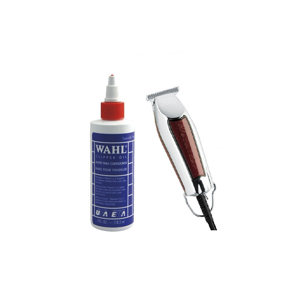 Wahl Clipper Oil 4oz and Wahl Detailer T-Wide Trimmer