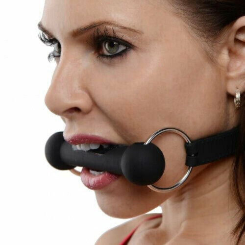 Silicone Bit Gag Slave Sub Gag, Lockable, High Quality 1