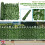 Dripex 1m X 3m Artificial Leaf Hedge Privacy Screening Garden Fence Panel Roll 2