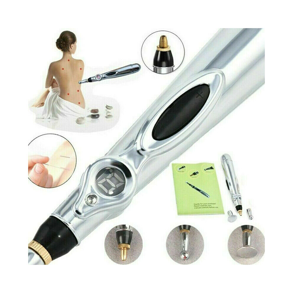 Electronic Acupuncture Pen Electric Meridian Body Massager Pain Relief Therap
