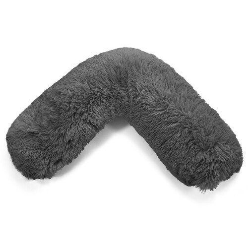 (Charcoal , V Case Only) Teddy Cuddles V Shape Pillow Case For Support