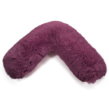 (Plum, V Case Only) Teddy Cuddles V Shape Pillow Case For Support