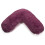 (Plum, V Case Only) Teddy Cuddles V Shape Pillow Case For Support 1